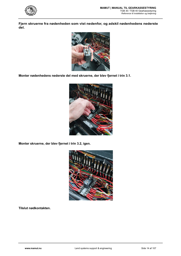 MAMUT TGB Manual page 14