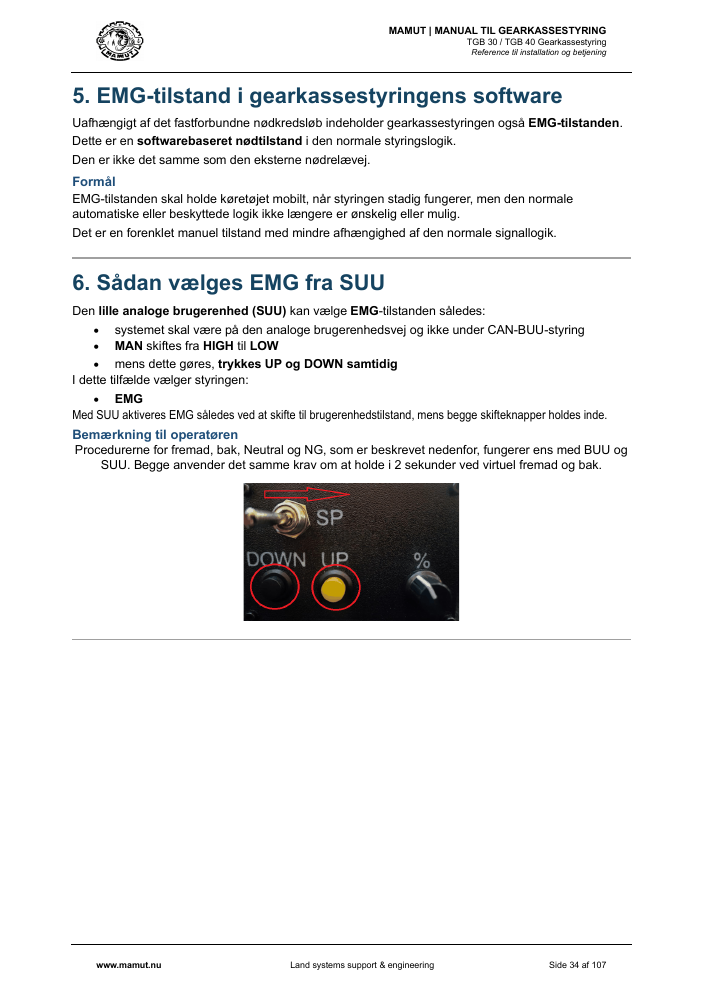 MAMUT TGB Manual page 34