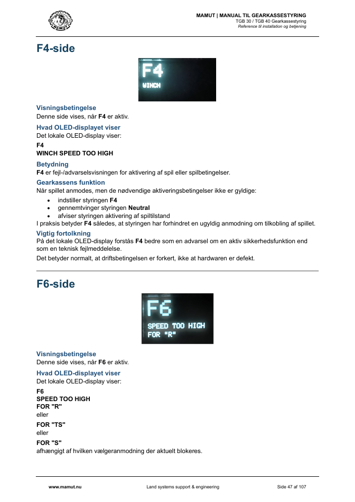 MAMUT TGB Manual page 47