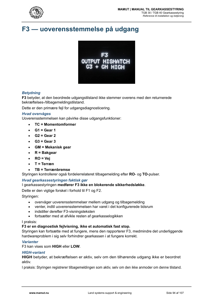 MAMUT TGB Manual page 94