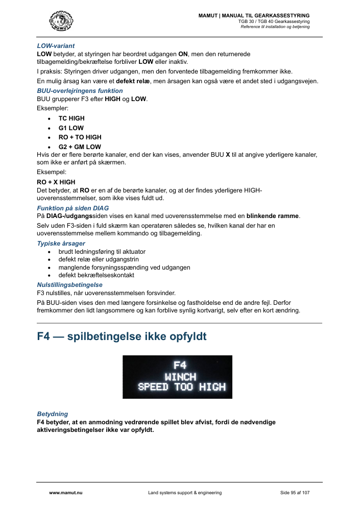 MAMUT TGB Manual page 95