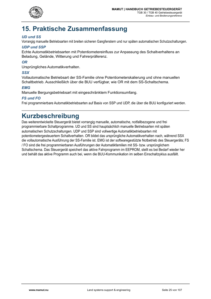 MAMUT TGB Anleitung page 25