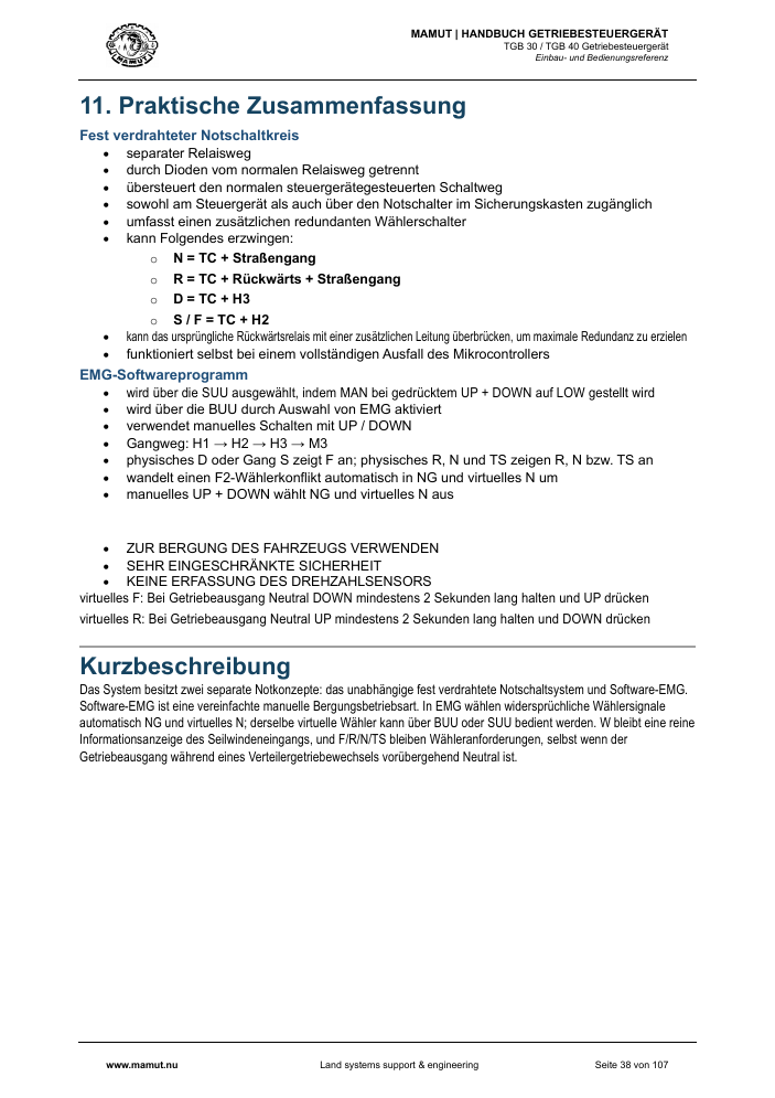 MAMUT TGB Anleitung page 38