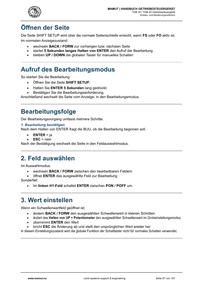 MAMUT TGB Anleitung page 87