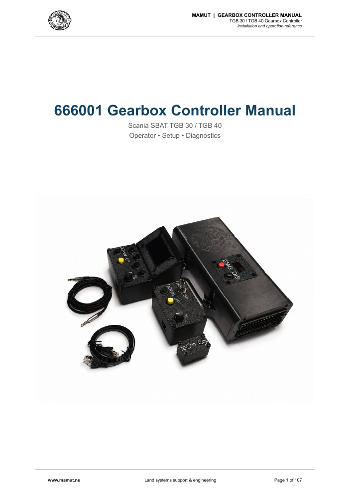 MAMUT TGB Manual page 1