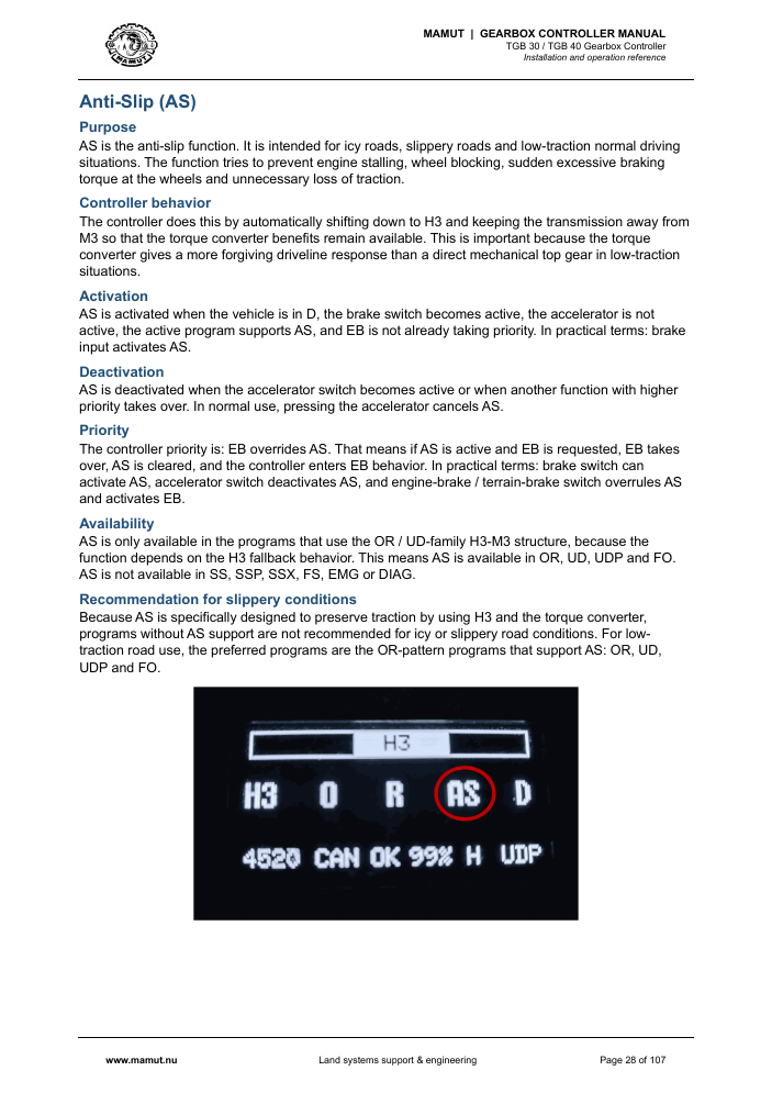 MAMUT TGB Manual page 28