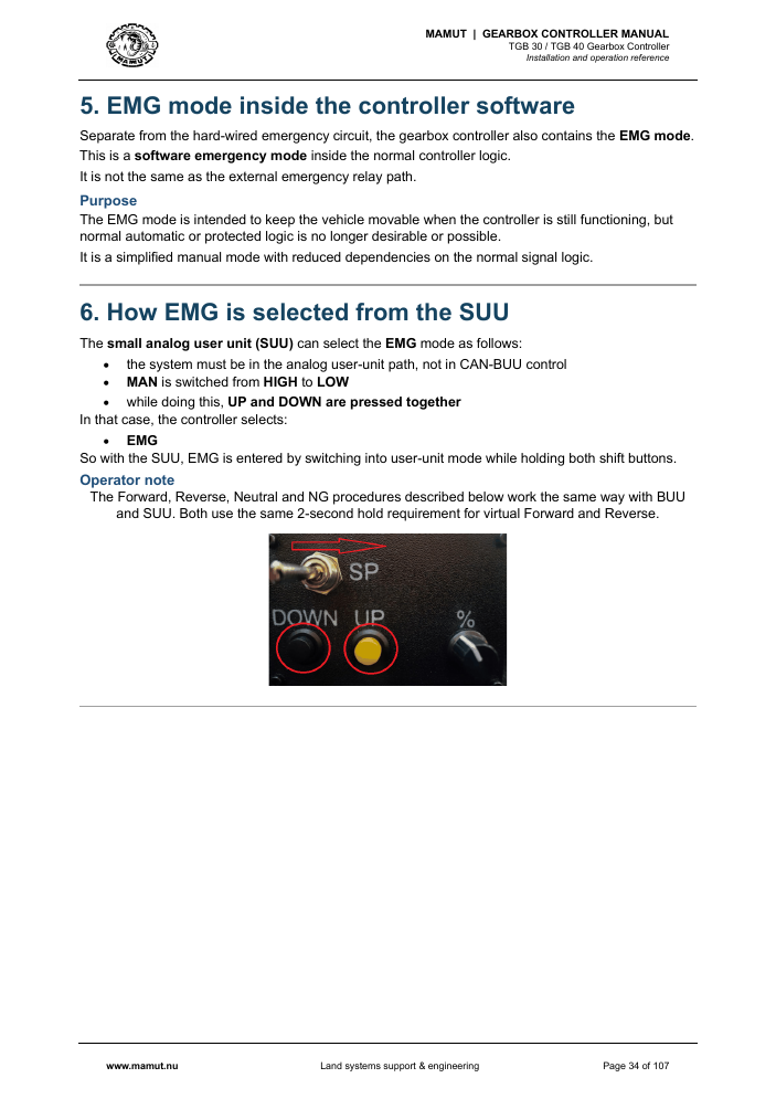 MAMUT TGB Manual page 34