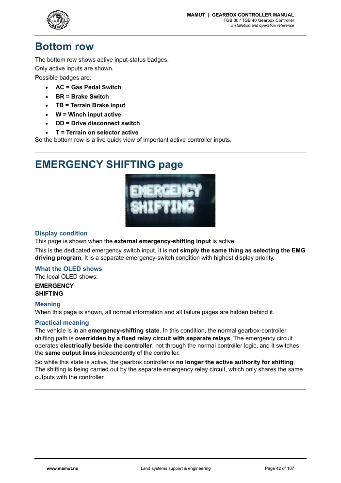 MAMUT TGB Manual page 42