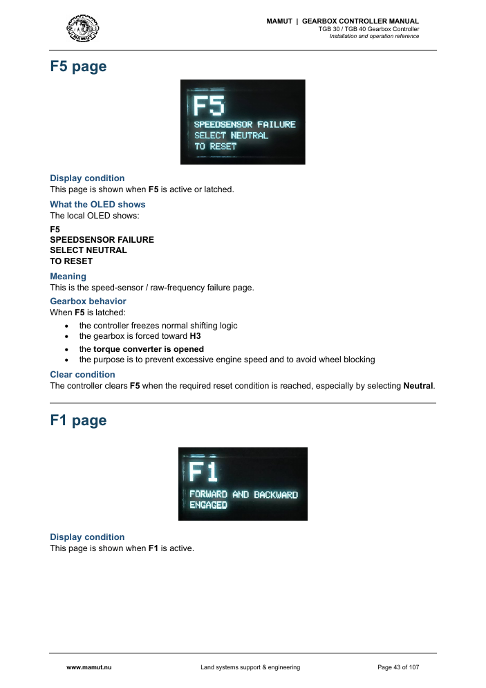 MAMUT TGB Manual page 43