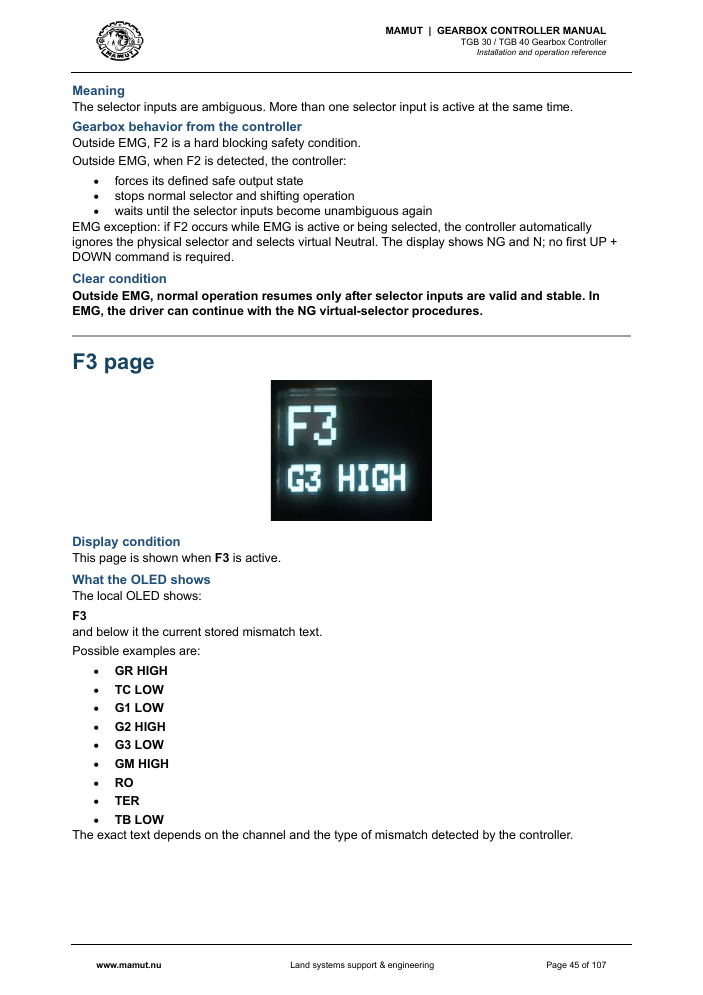 MAMUT TGB Manual page 45