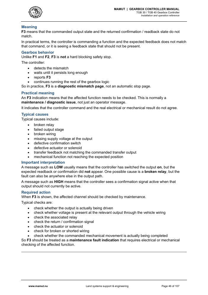 MAMUT TGB Manual page 46