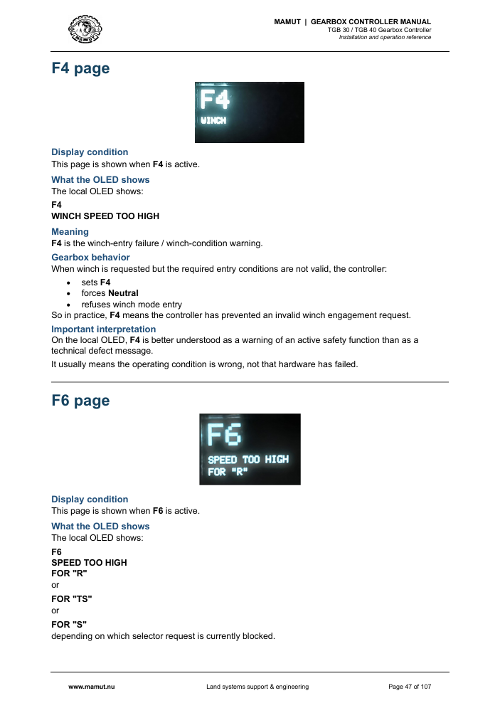 MAMUT TGB Manual page 47