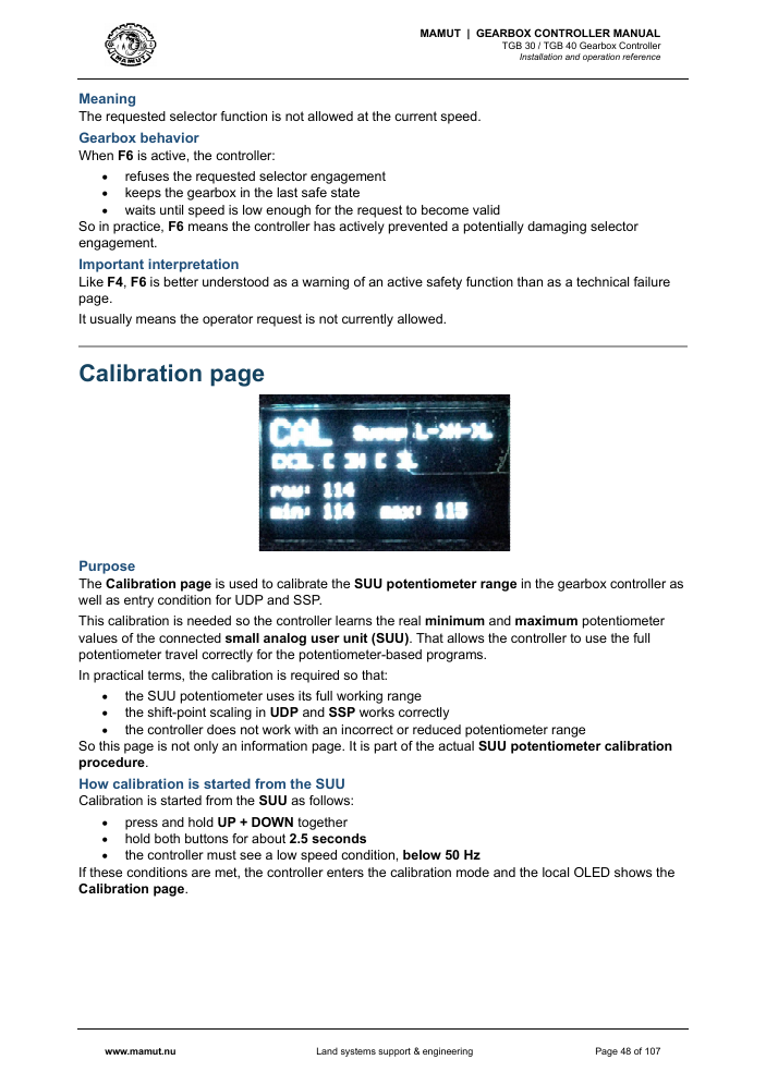 MAMUT TGB Manual page 48