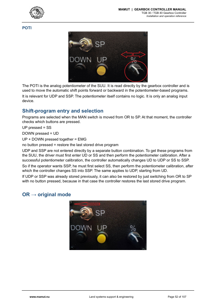 MAMUT TGB Manual page 52