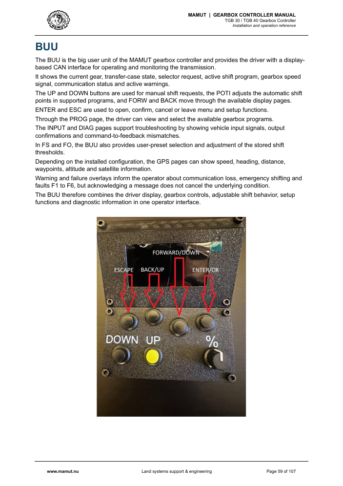 MAMUT TGB Manual page 59