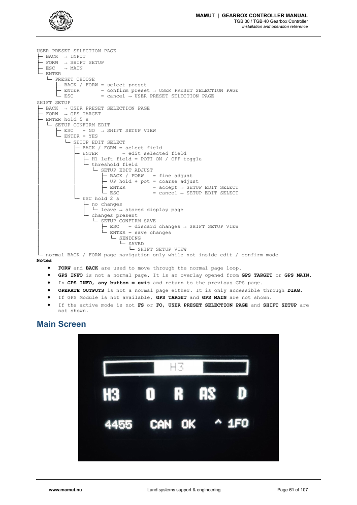 MAMUT TGB Manual page 61