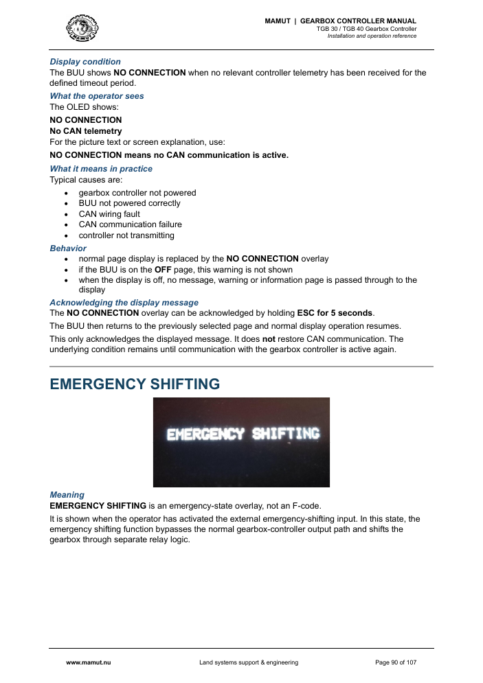 MAMUT TGB Manual page 90