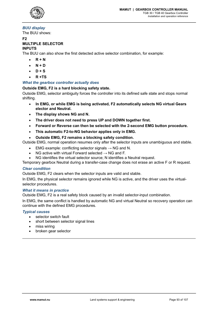 MAMUT TGB Manual page 93