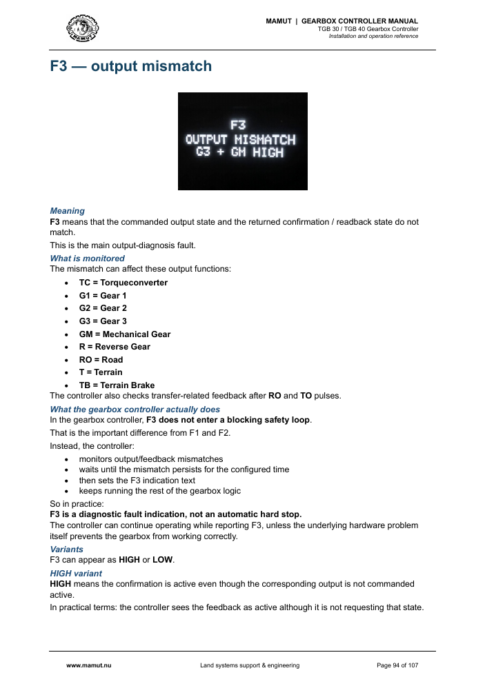 MAMUT TGB Manual page 94