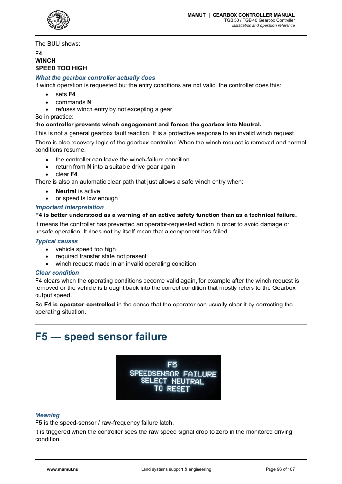 MAMUT TGB Manual page 96