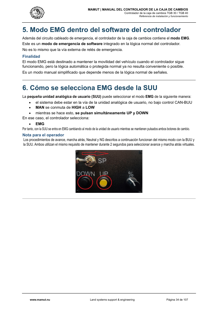 MAMUT TGB Manual page 34