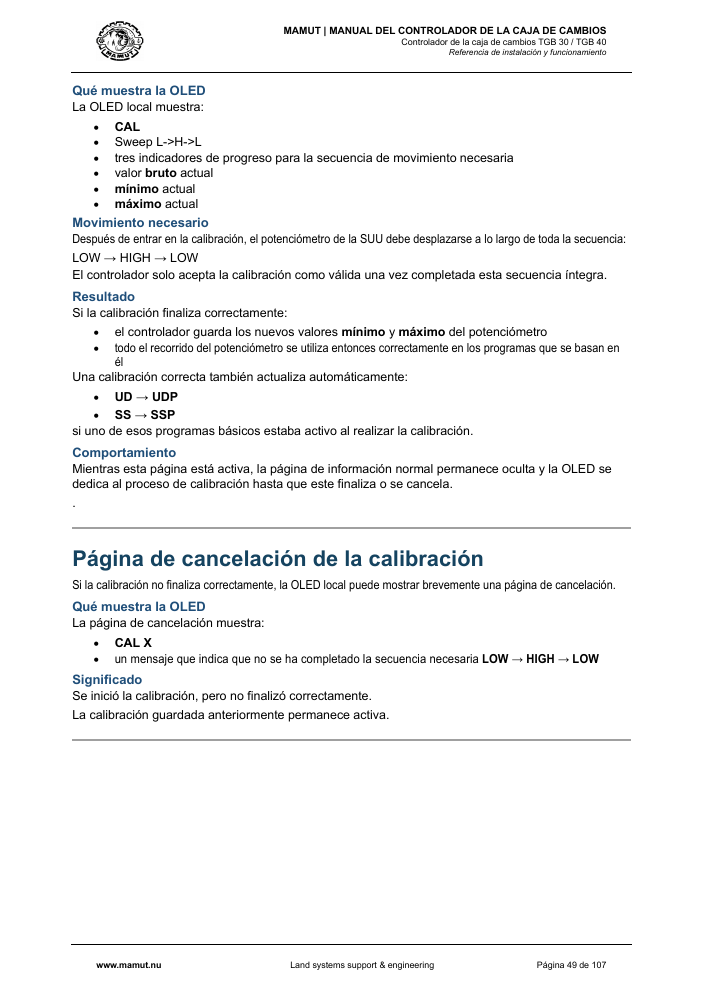 MAMUT TGB Manual page 49