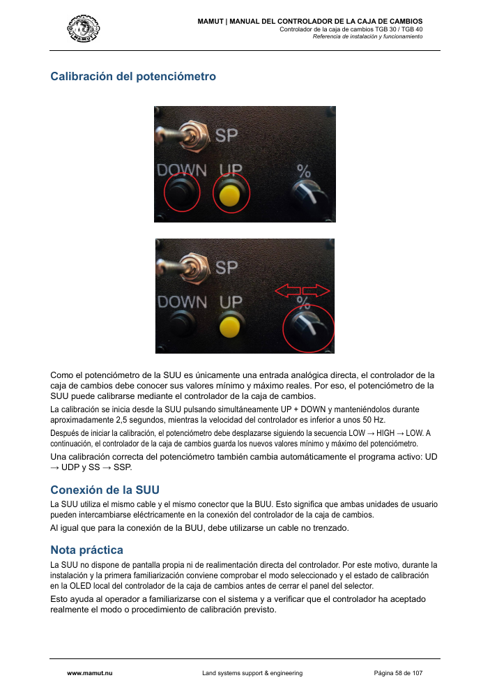 MAMUT TGB Manual page 58