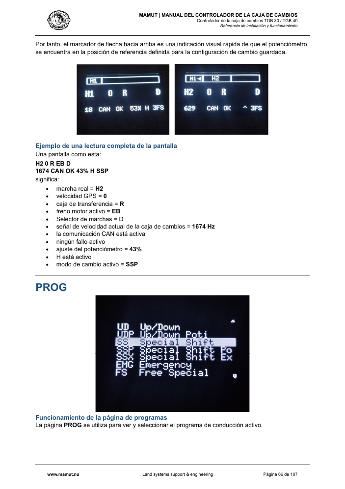 MAMUT TGB Manual page 66