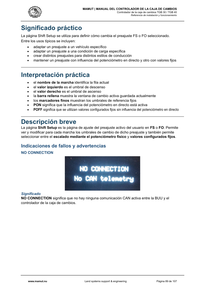 MAMUT TGB Manual page 89