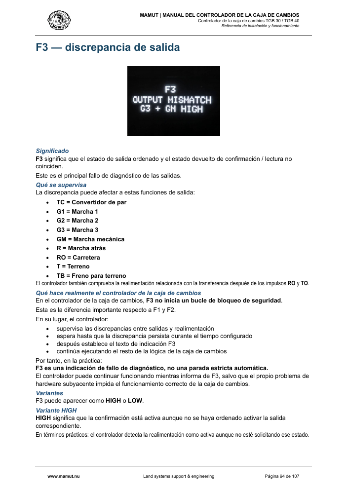 MAMUT TGB Manual page 94