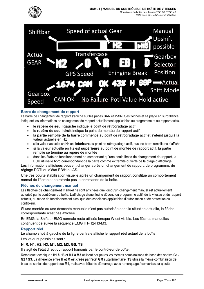 MAMUT TGB Manual page 62