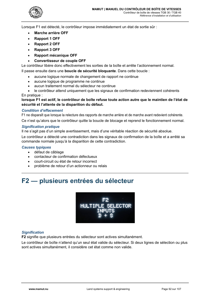 MAMUT TGB Manual page 92