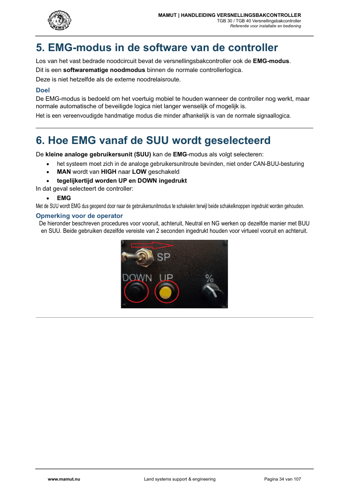 MAMUT TGB Manual page 34