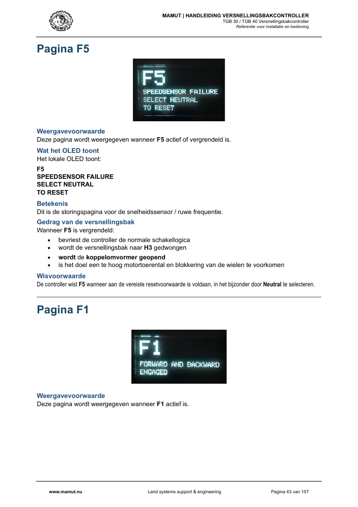 MAMUT TGB Manual page 43