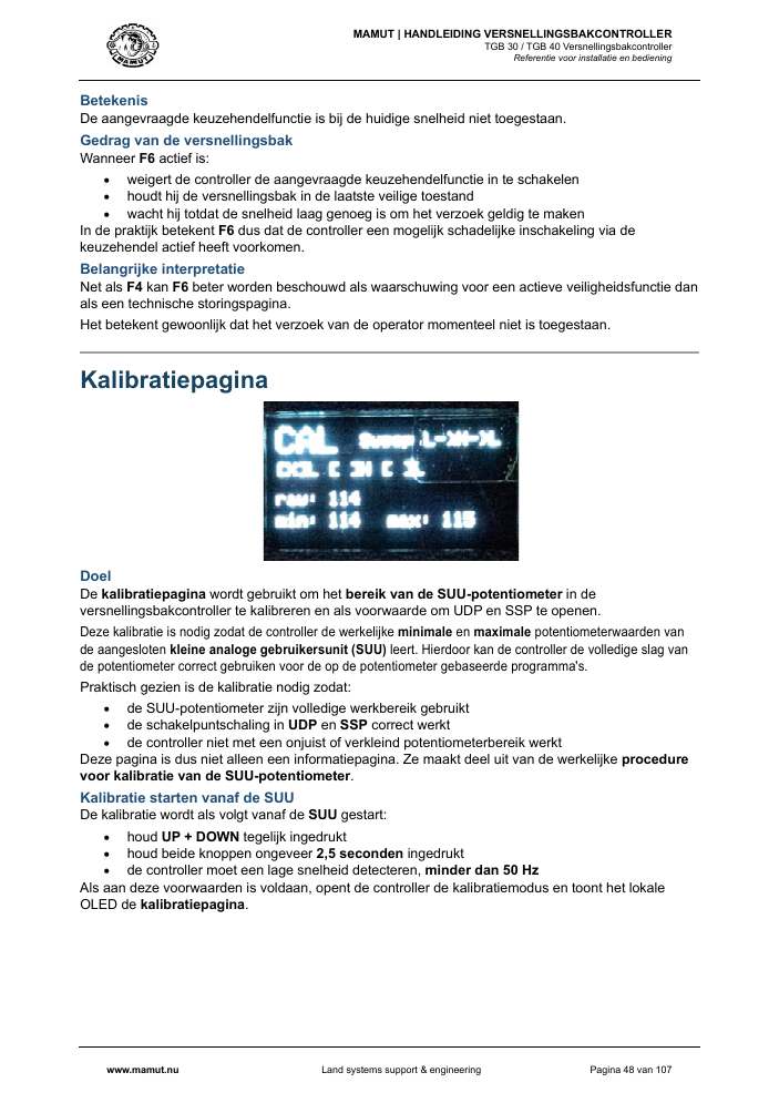 MAMUT TGB Manual page 48