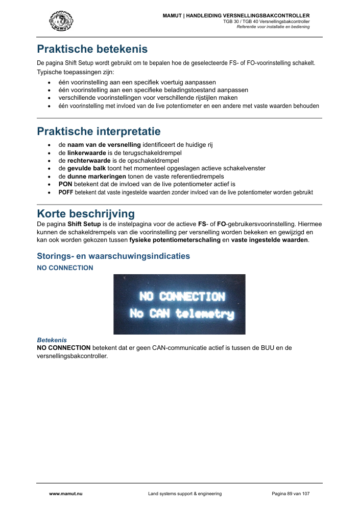 MAMUT TGB Manual page 89