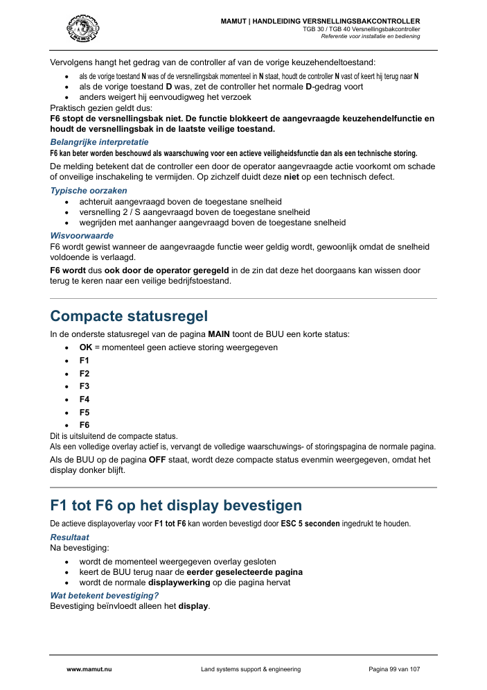 MAMUT TGB Manual page 99