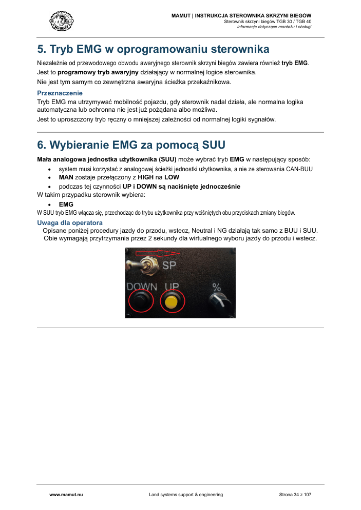 MAMUT TGB Manual page 34