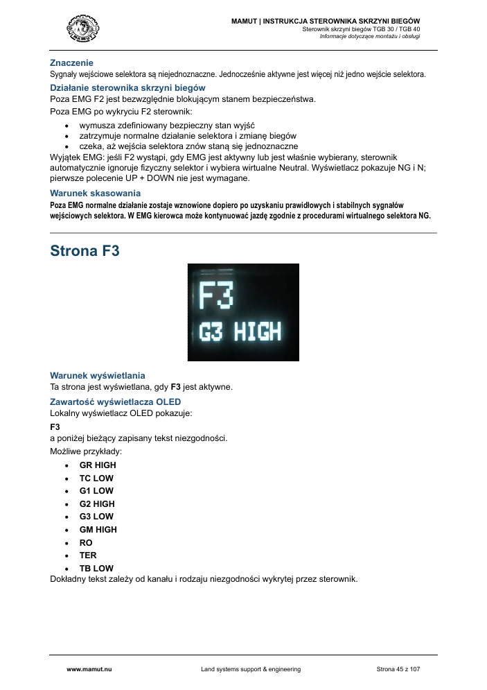 MAMUT TGB Manual page 45