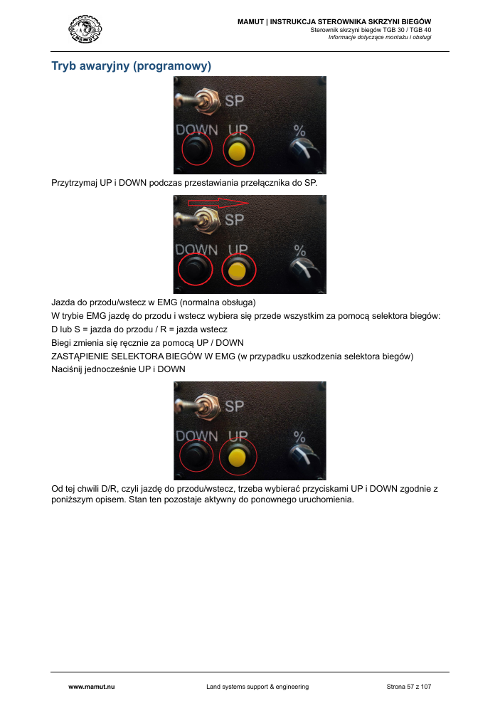 MAMUT TGB Manual page 57