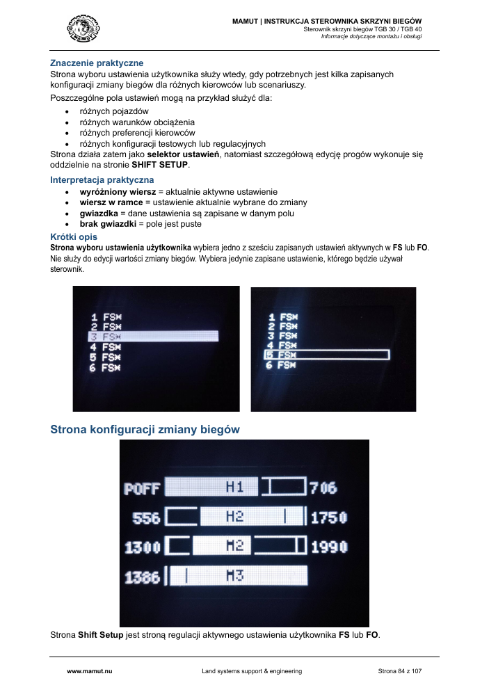 MAMUT TGB Manual page 84
