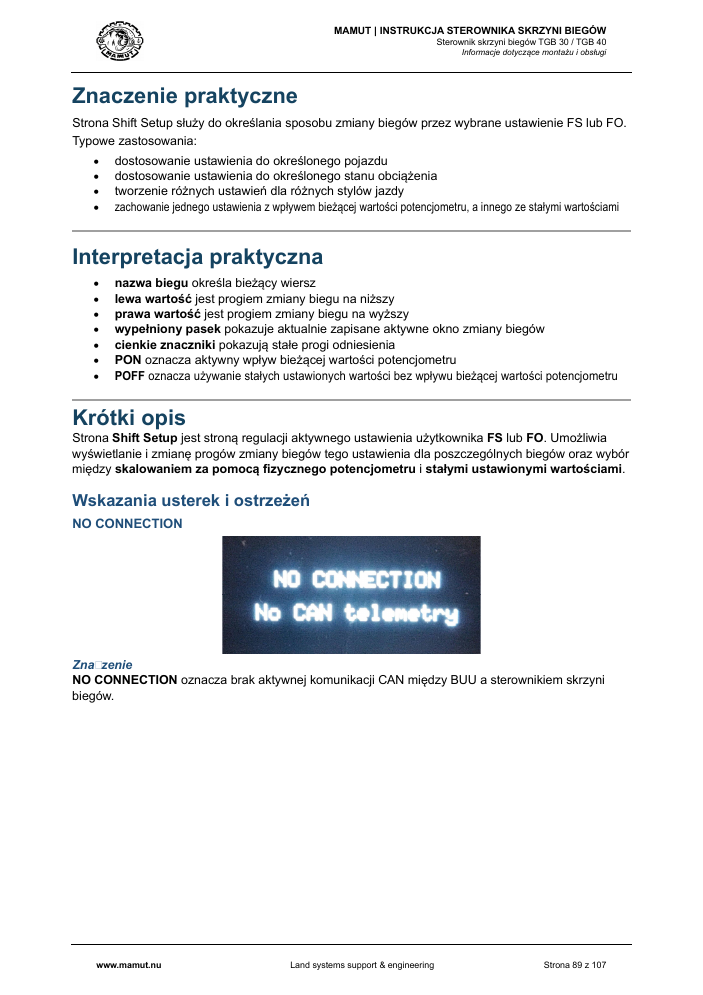 MAMUT TGB Manual page 89