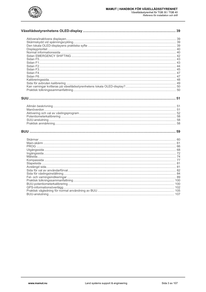 MAMUT TGB Manual page 3