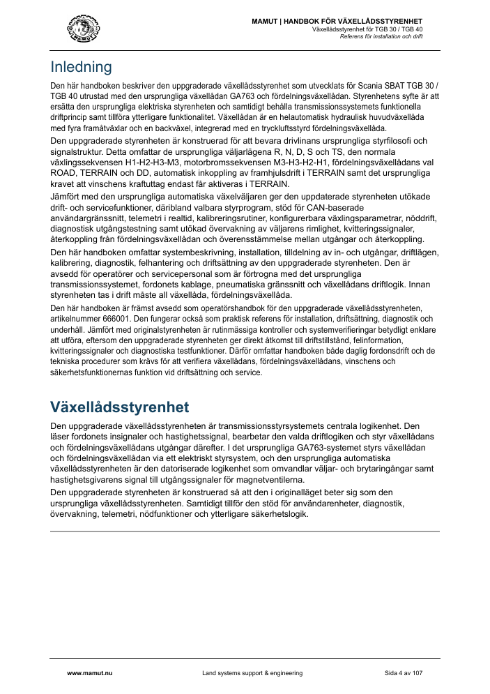 MAMUT TGB Manual page 4