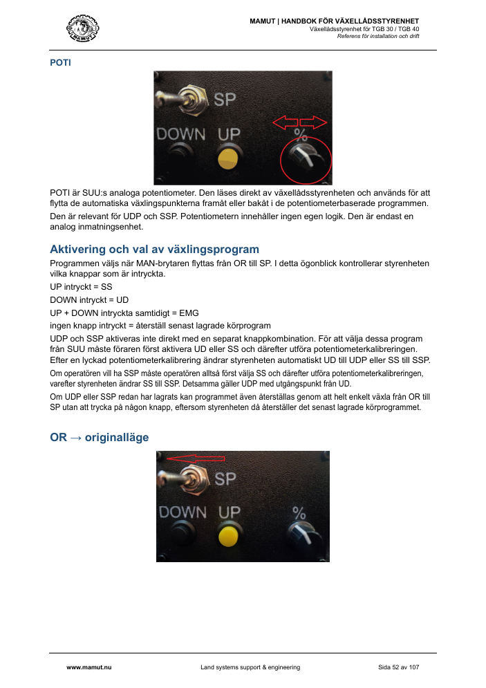 MAMUT TGB Manual page 52