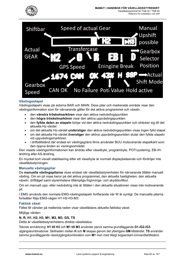 MAMUT TGB Manual page 62