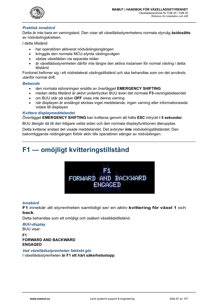 MAMUT TGB Manual page 91