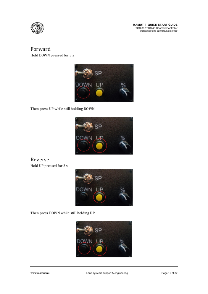 TGB Quick Start Guide page 12