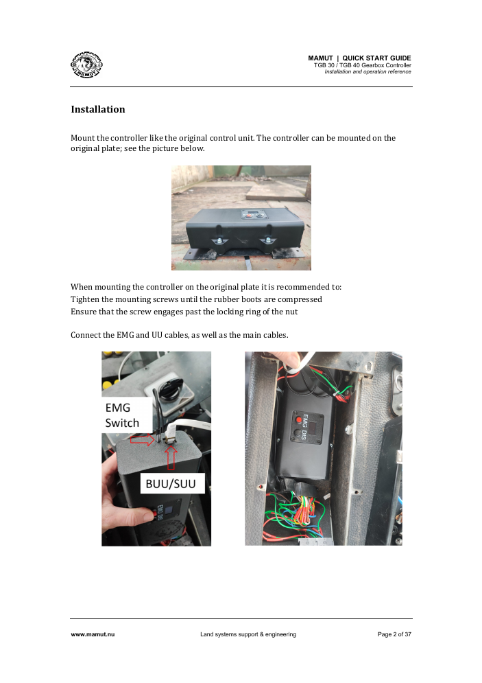 TGB Quick Start Guide page 2