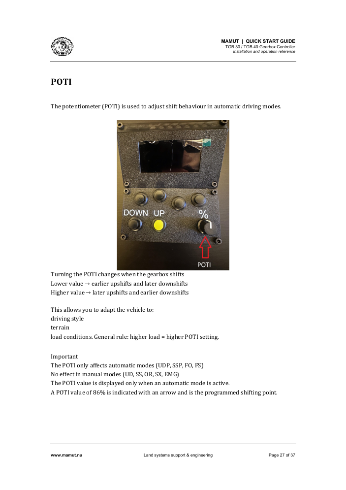 TGB Quick Start Guide page 27